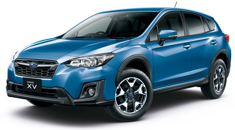 Import Subaru XV hybrid to Australia dark blue front