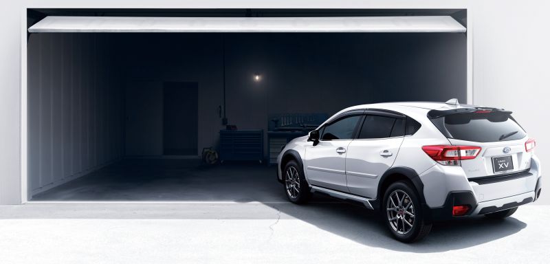 Import Subaru XV hybrid to Australia white garage