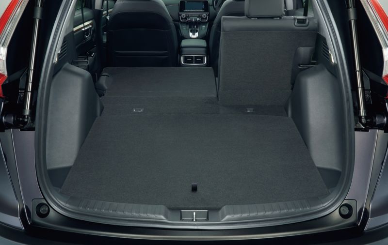 Honda CRV eHEV hybrid boot space fold flat seat
