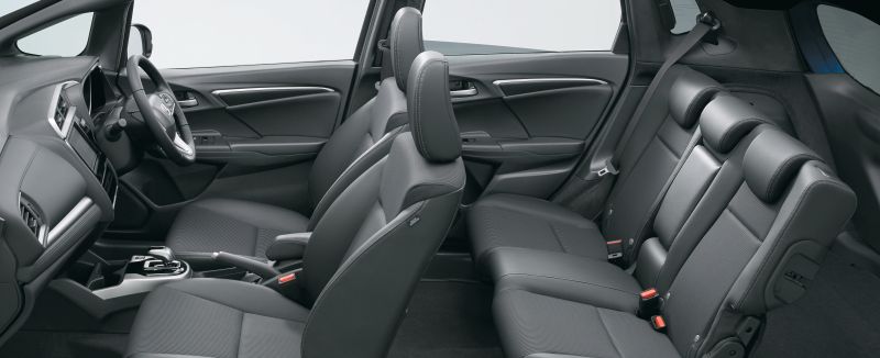 Honda Fit hybrid Modulo Style seat layout