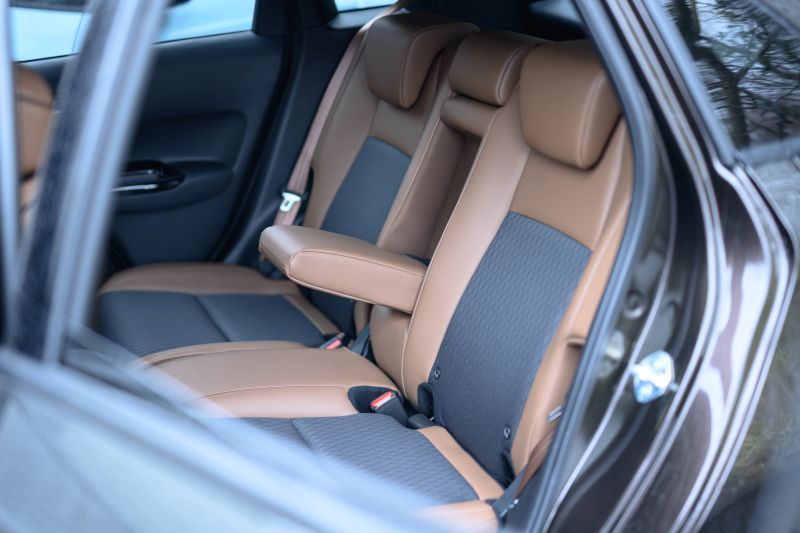 Honda Fit hybrid import Luxe rear seats