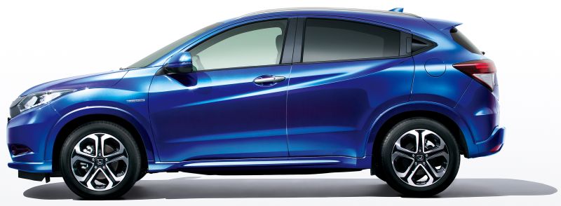 Honda Vezel Hybrid blue side