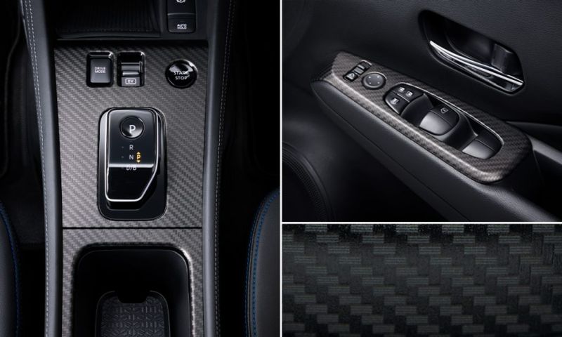 Kicks hybrid e-Power interior Carbon tone