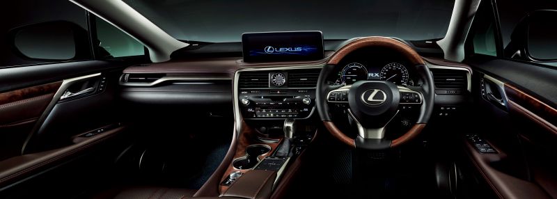 Lexus RX 450h hybrid interior Japan
