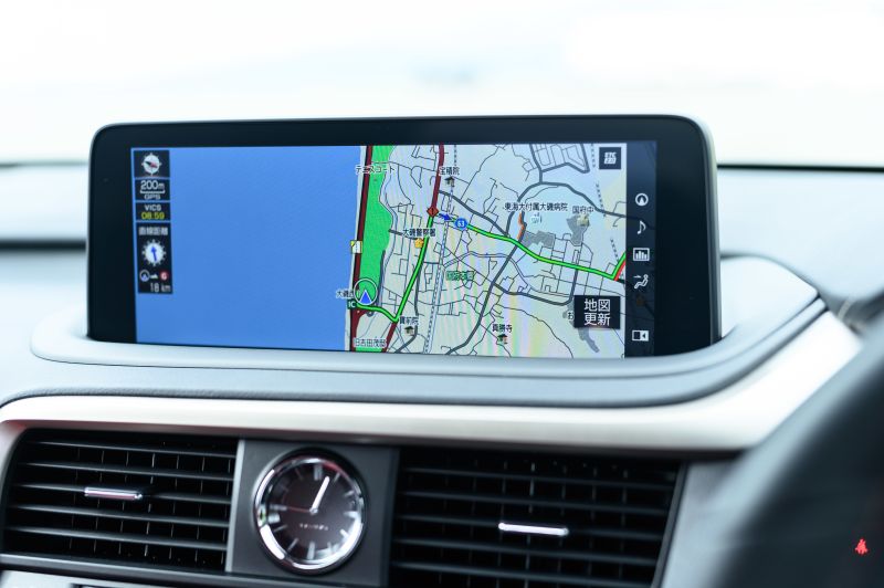 Lexus RX 450h hybrid navigation TV panel