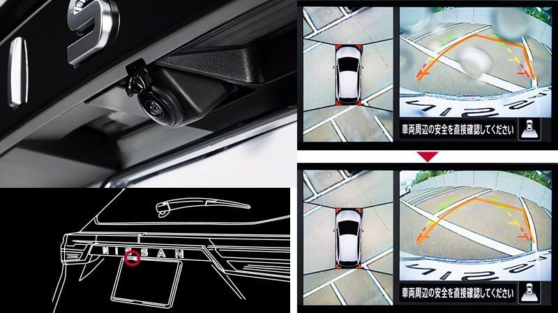 Nissan Aura hybrid 360 panorama camera