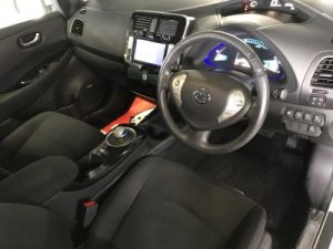 Nissan Leaf white interior