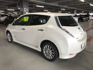 Nissan Leaf white rear