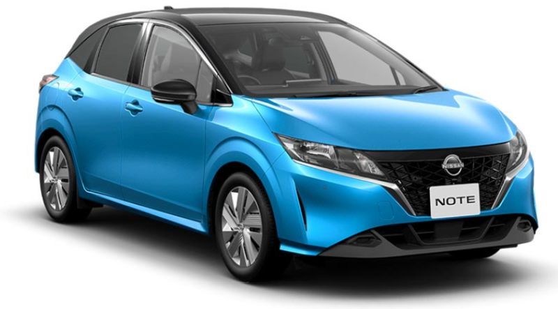 Nissan Note hybrid e-Power blue