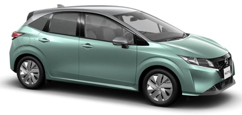 Nissan Note hybrid e-Power green