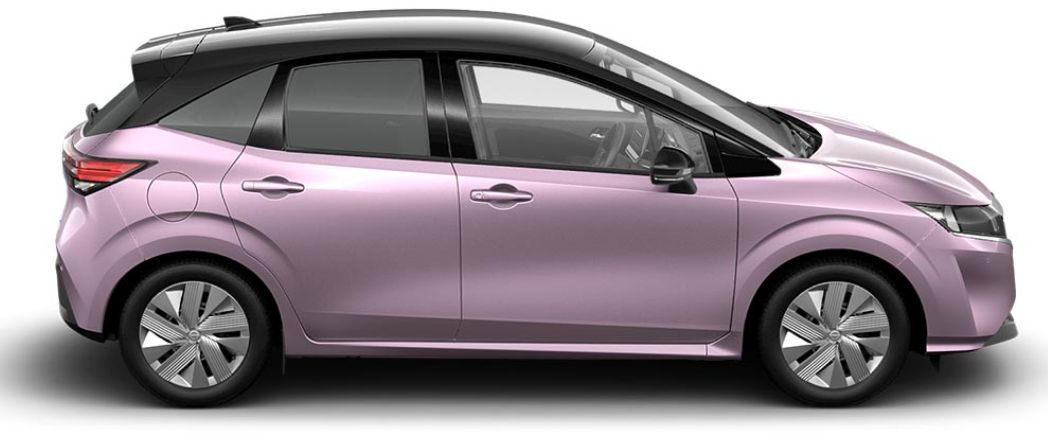 Nissan Note hybrid e-Power pink side