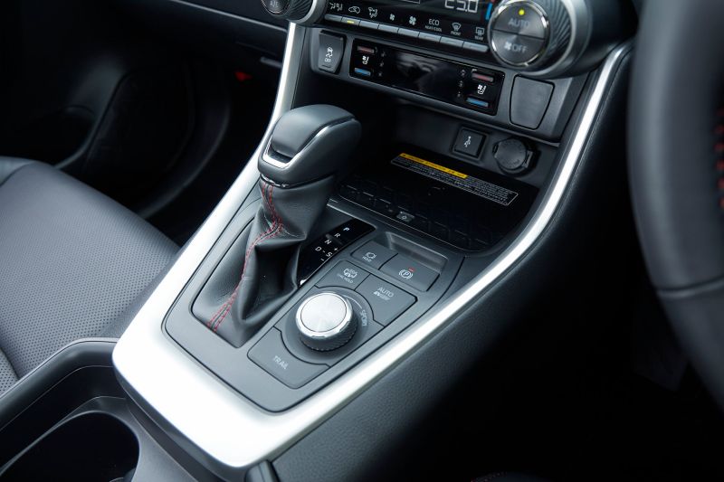 Toyota RAV4 PHEV interior console shift