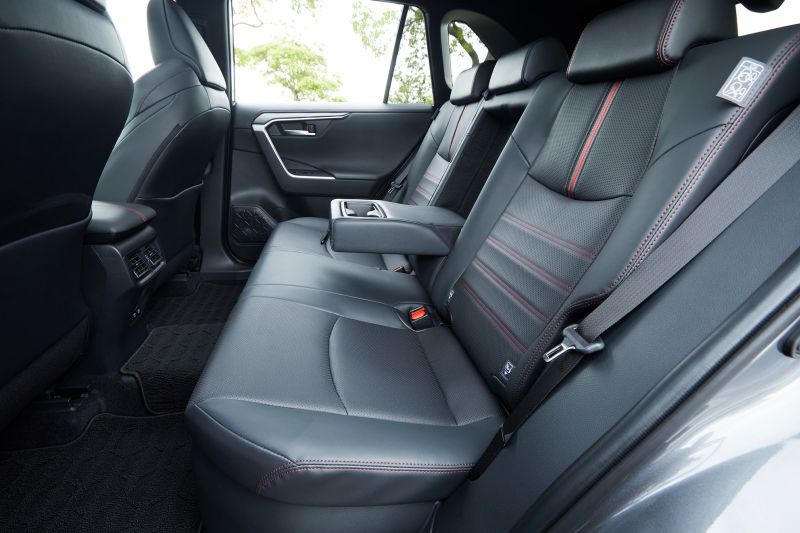 Toyota RAV4 PHEV interior rear seats