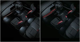 2023 Prius hybrid Z seats red