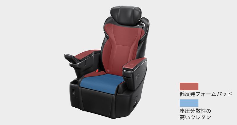 Alphard hybrid centre row seat comfort