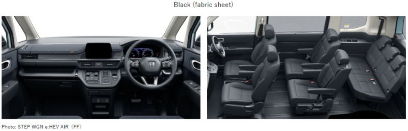 Honda Stepwagn Air interior black