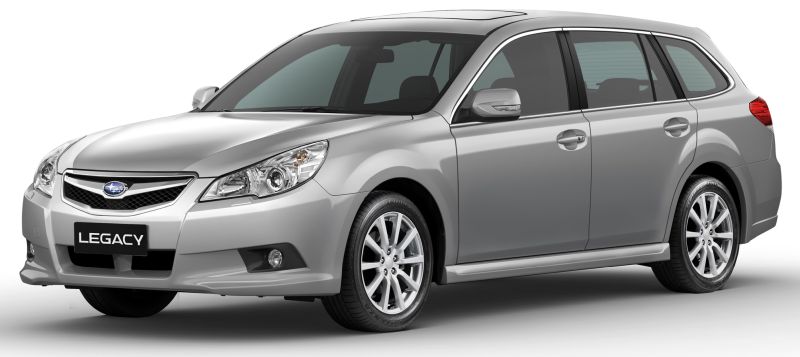 Subaru Legacy import Touring Wagon Japan silver front BRG