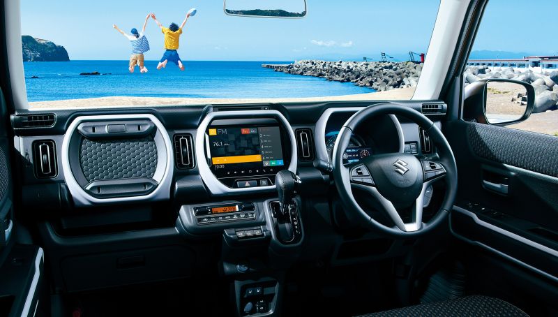 Suzuki Hustler hybrid dashboard interior