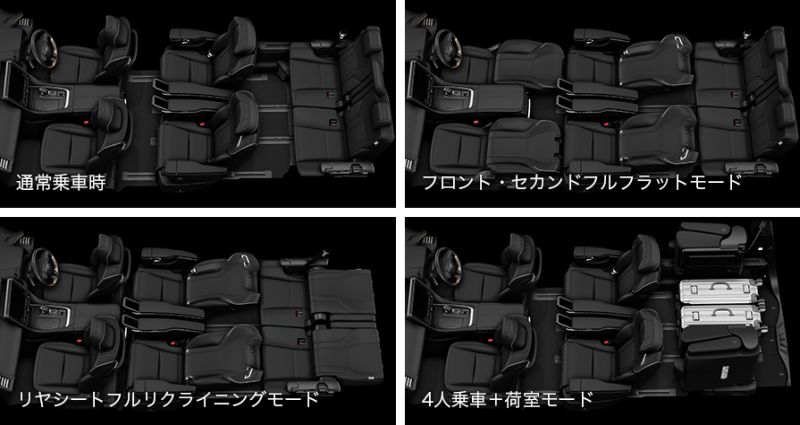 Toyota Alphard seat arrangement 1