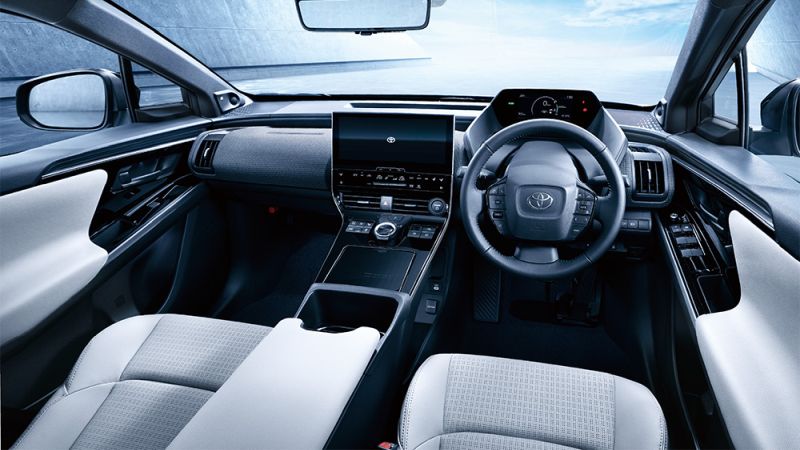 Toyota BZ4X light interior