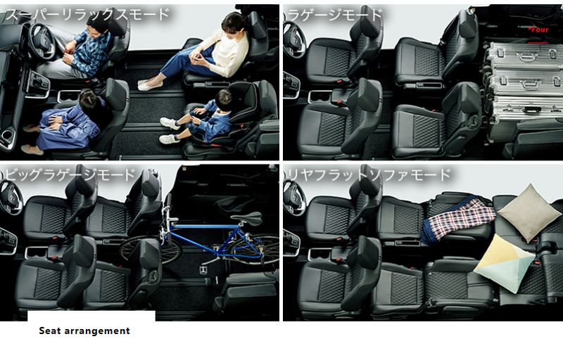 2024 Toyota Noah hybrid seat arrangement