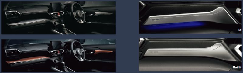Daihatsu Rocky hybrid Modellista interior upgrades