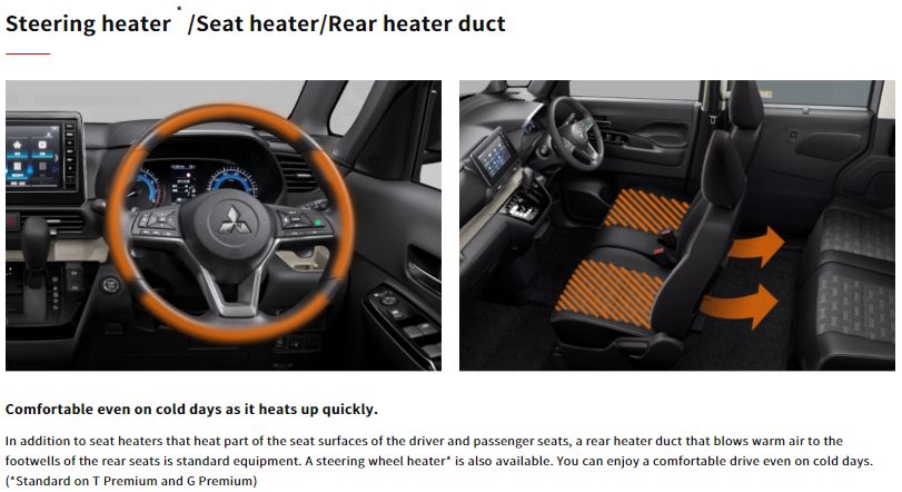 Delica Mini seat heater