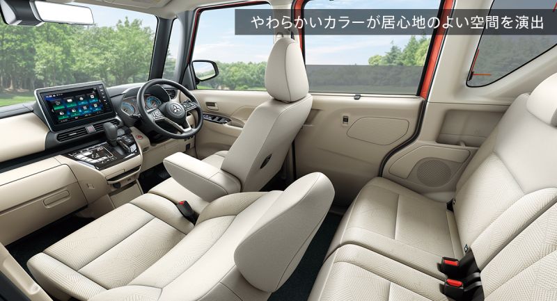 Mitsubishi ekX Space interior seat layout