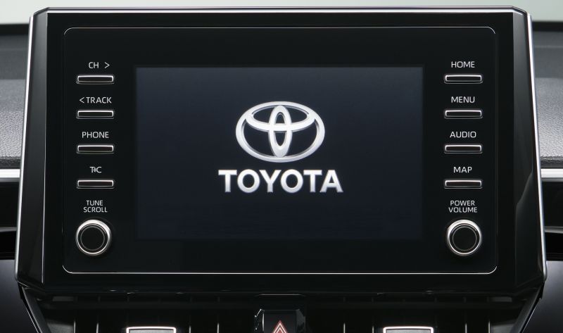 Toyota Corolla Cross hybrid TV display