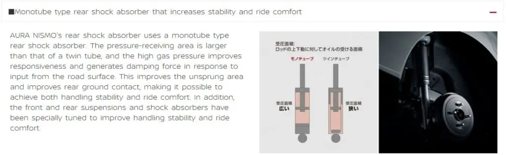 Upgraded suspension